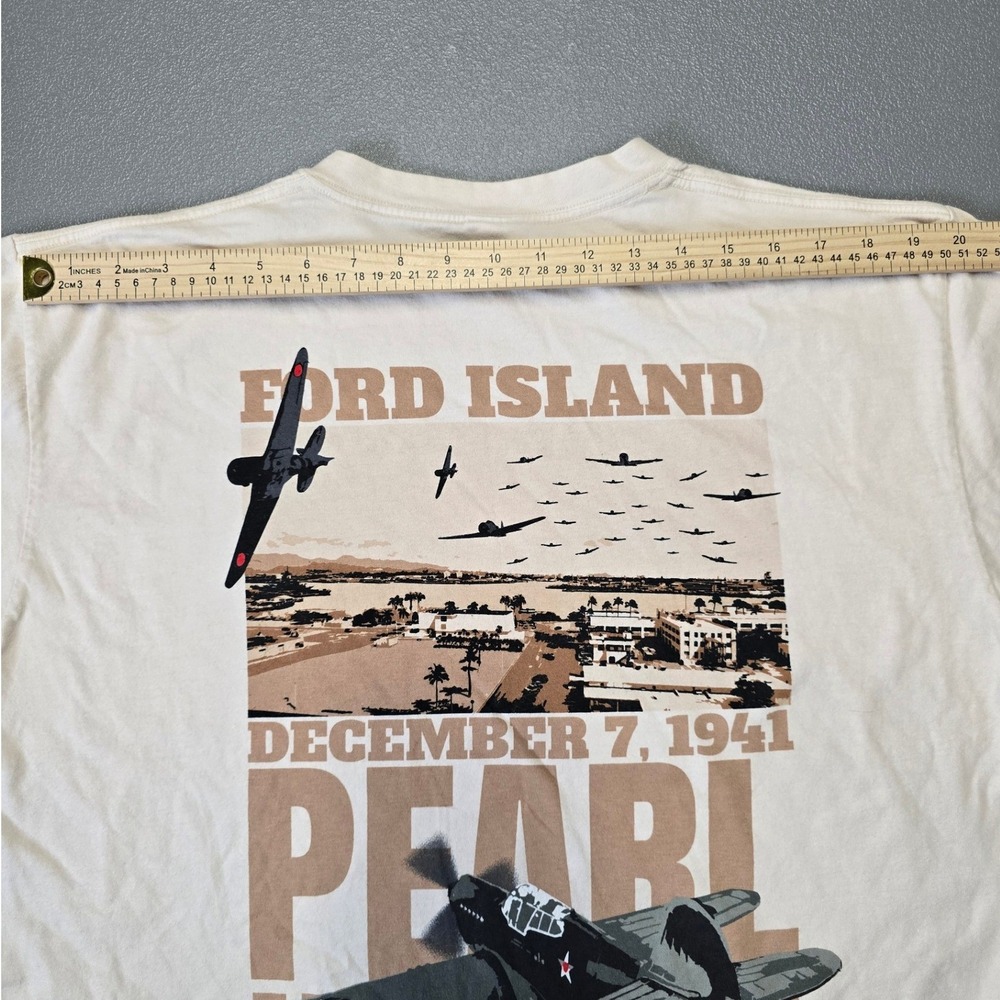 Pearl Harbor Aviation Museum T Shirt Mens Large Hawaii Graphic Tee WWII - Picture 6 of 11
